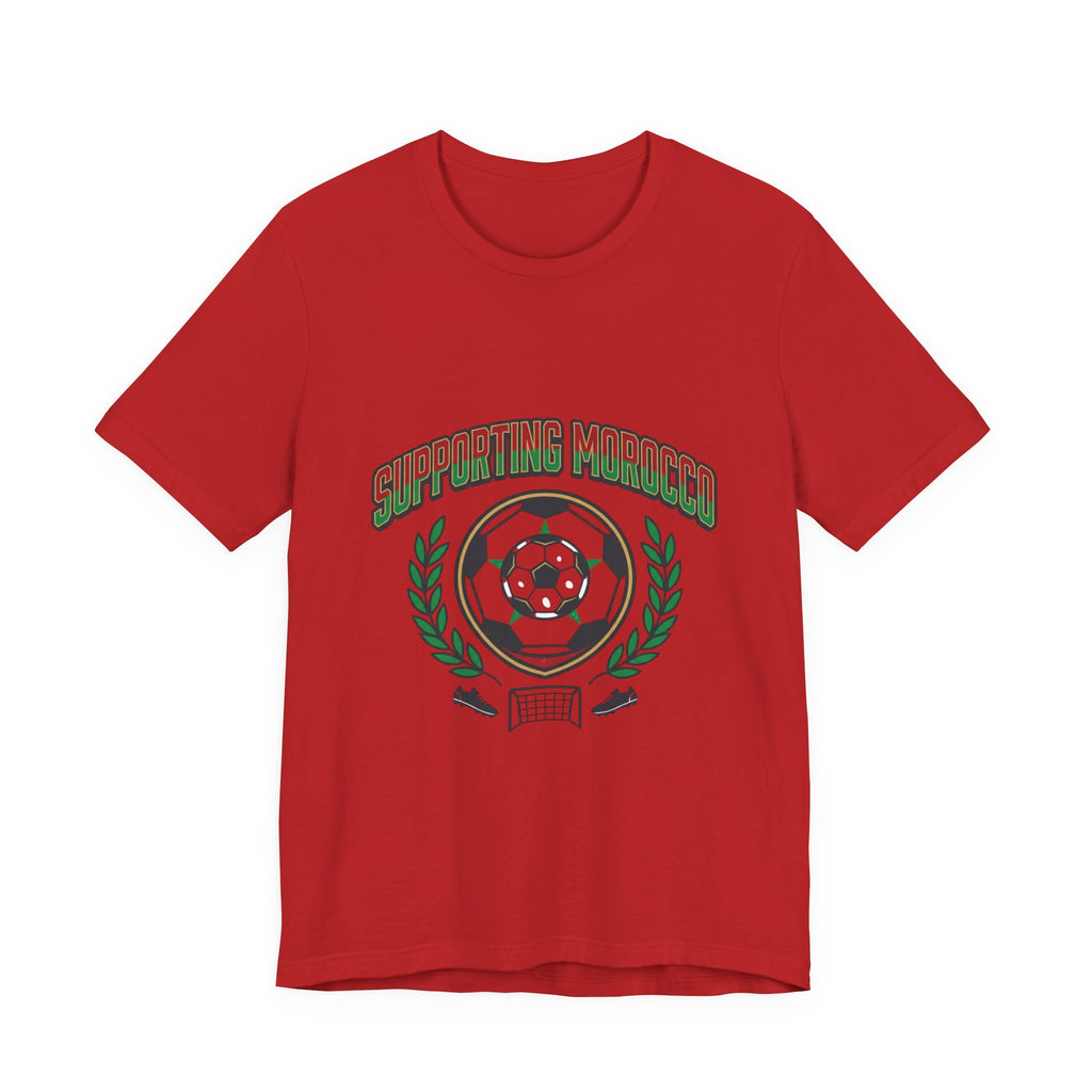 Supporting Morocco Soccer Tee | match-day outfit, country colors