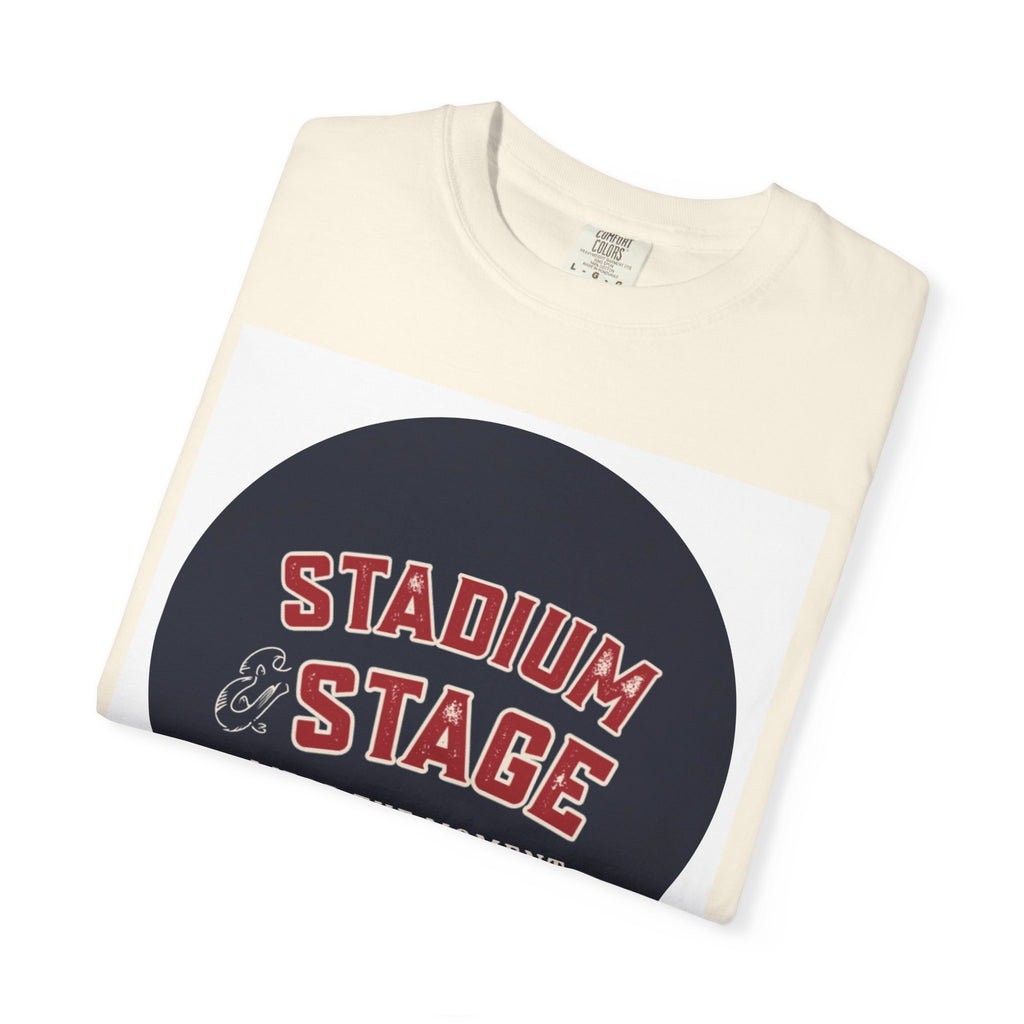 Stadium & Stage Graphic T-Shirt — "Wear the Moment" Vintage Circle Logo