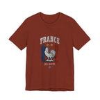 France Rooster Graphic Tee — Les Bleus Tricolor Soccer Shirt
