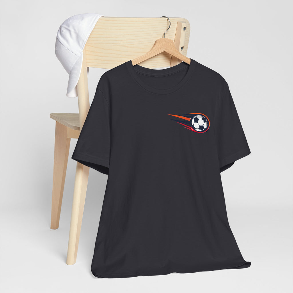 Soccer Comet T‑Shirt — Fast Soccer Ball Graphic Tee