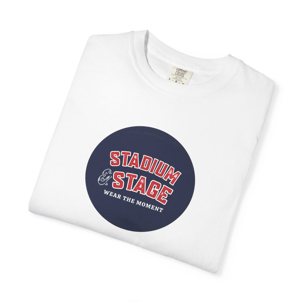 Stadium & Stage Graphic T-Shirt — "Wear the Moment" Vintage Circle Logo