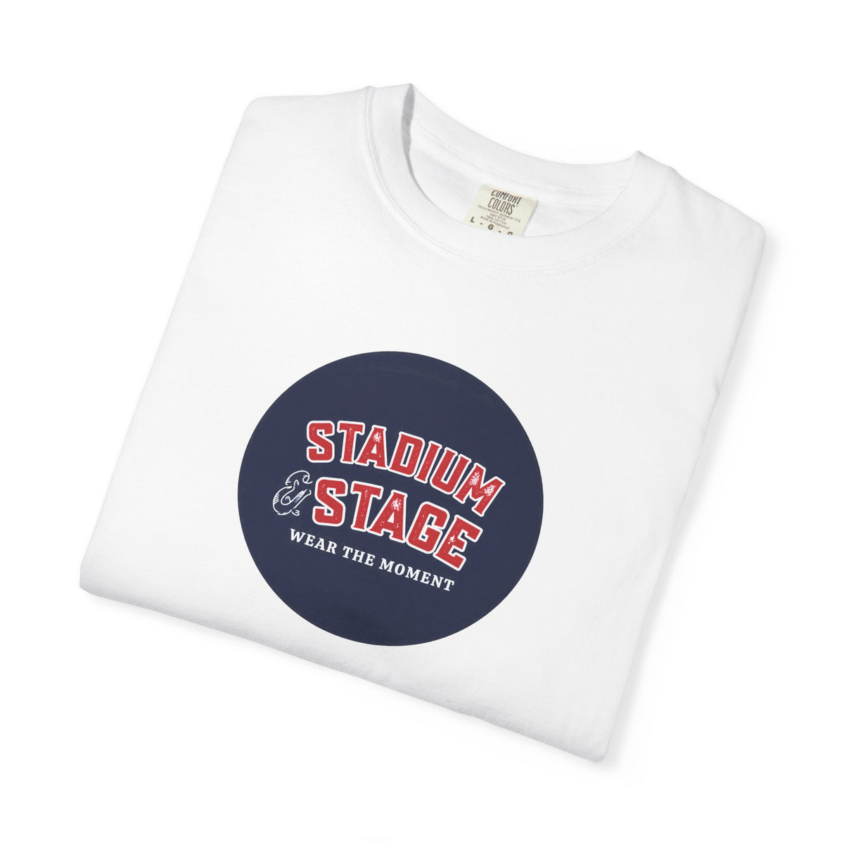 Stadium & Stage Graphic T-Shirt — "Wear the Moment" Vintage Circle Logo