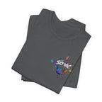 So Much Vibe Tee — Colorful Music Wave Graphic T-Shirt