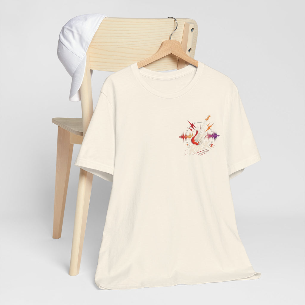 Phoenix Soundwave T‑Shirt — Colorful Phoenix Graphic with "Rise Above" Text