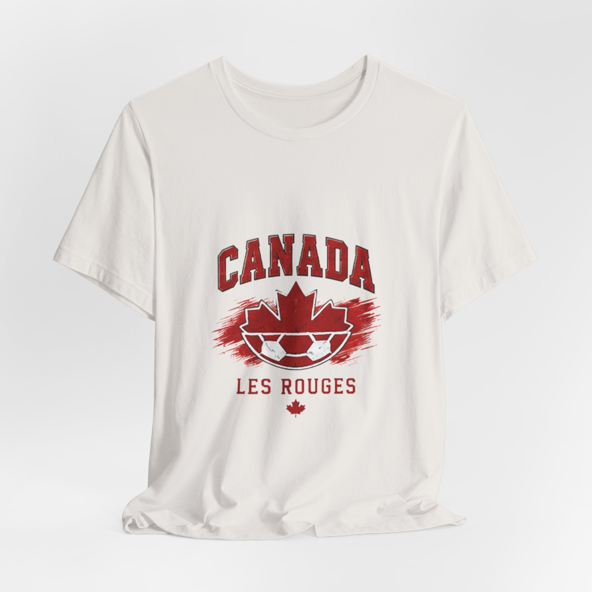 Canada Les Rouges Soccer T-Shirt — Vintage Maple Leaf Football Tee