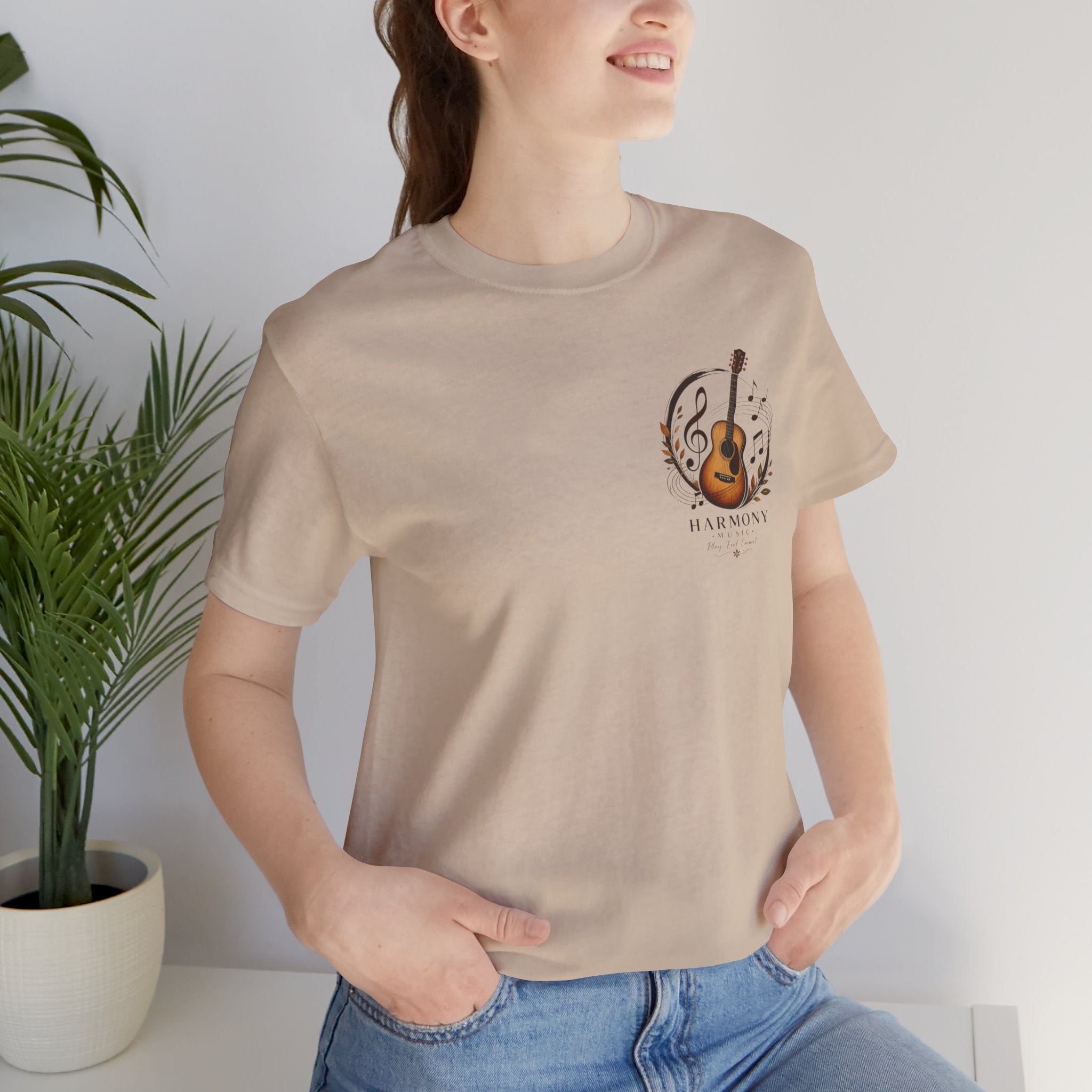 Harmony Guitar Tee — Acoustic Guitar Music T-Shirt