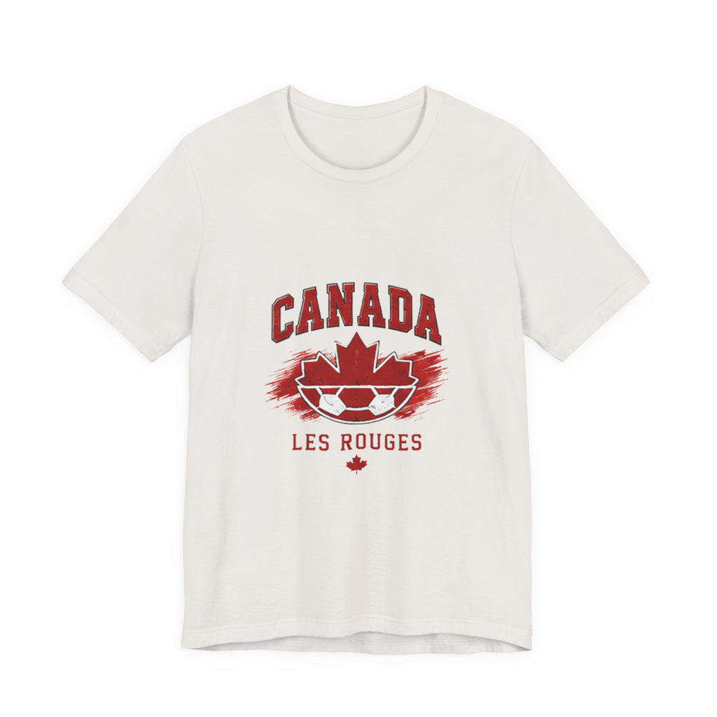Canada Les Rouges Soccer T-Shirt — Vintage Maple Leaf Football Tee