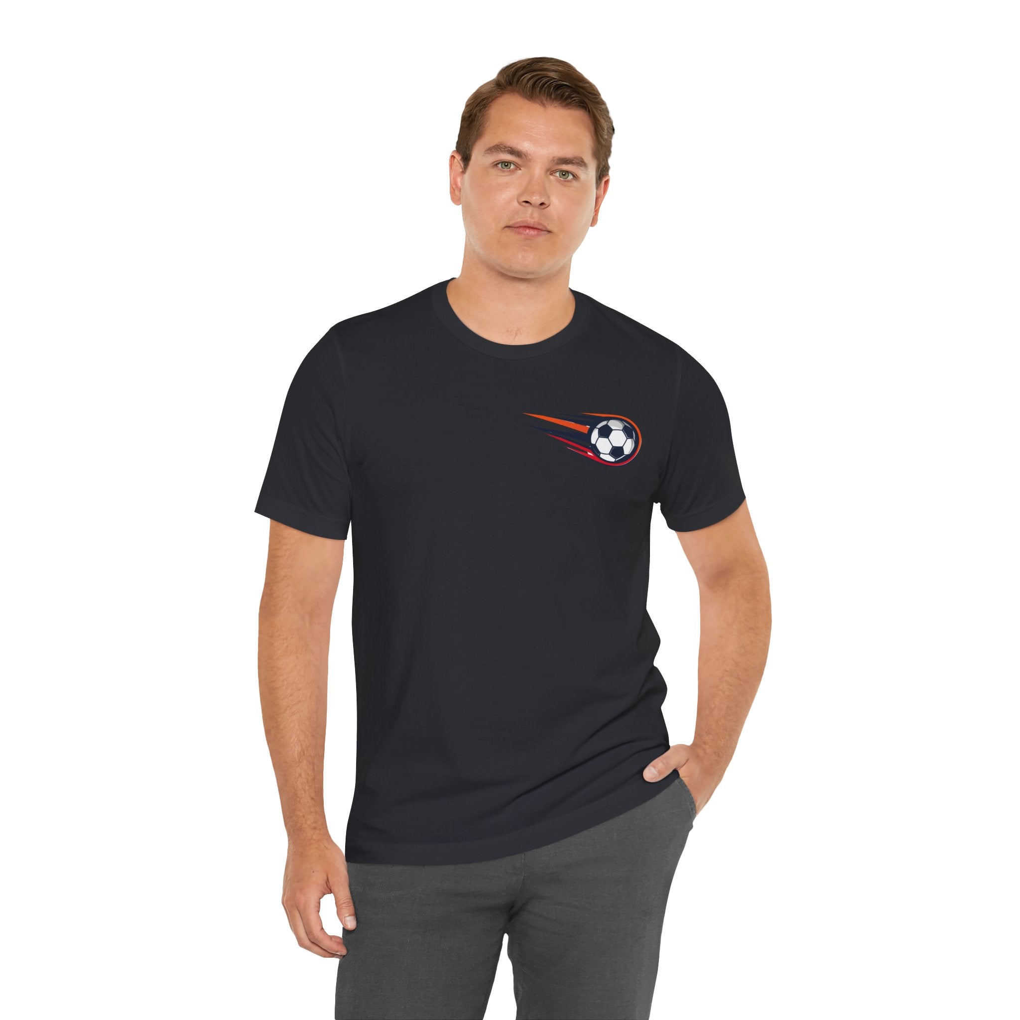 Soccer Comet T‑Shirt — Fast Soccer Ball Graphic Tee