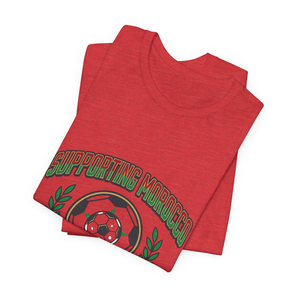 Supporting Morocco Soccer Tee | match-day outfit, country colors