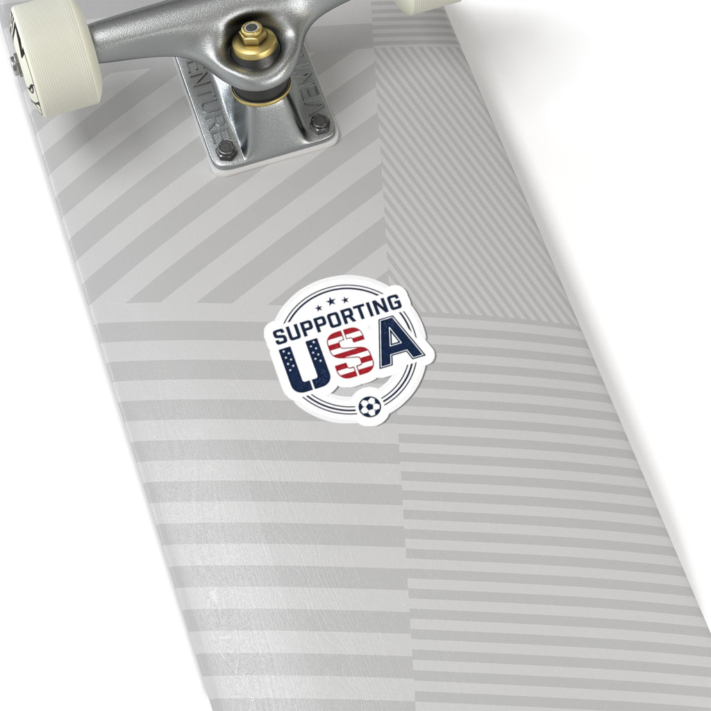 Supporting USA Kiss-Cut Stickers | soccer watch party, country colors
