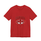 Canada Les Rouges Soccer T-Shirt — Vintage Maple Leaf Football Tee