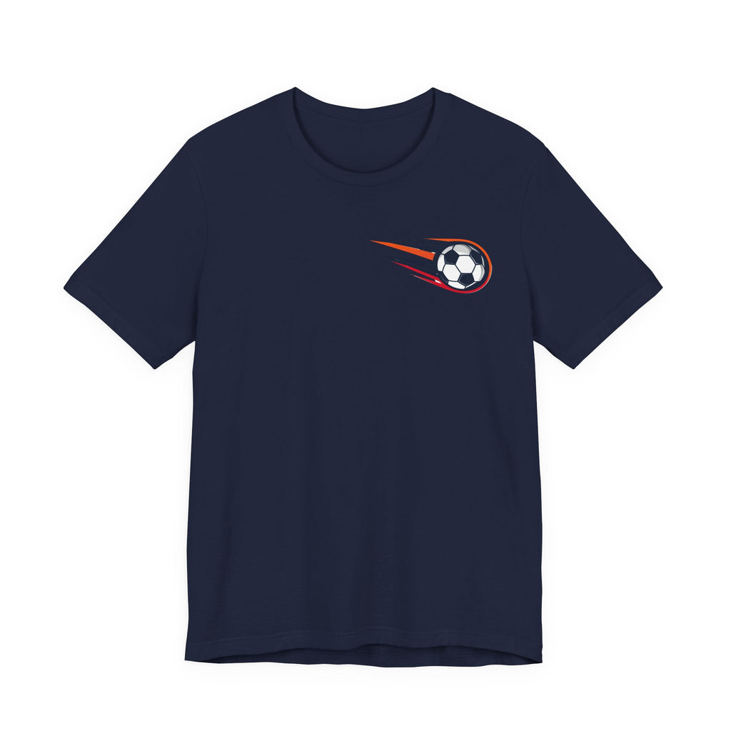 Soccer Comet T‑Shirt — Fast Soccer Ball Graphic Tee