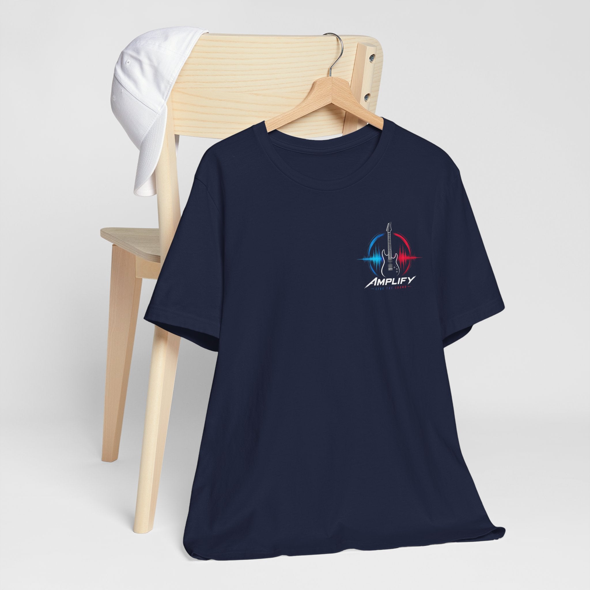 Live Play Music Tee — Colorful Waveform Graphic T-Shirt