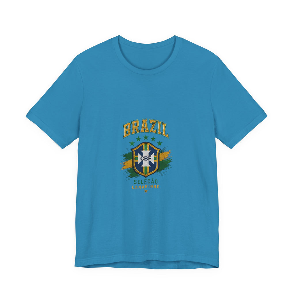 Brazil Soccer Tee - Seleção Brasileira Crest Vintage Football T‑Shirt