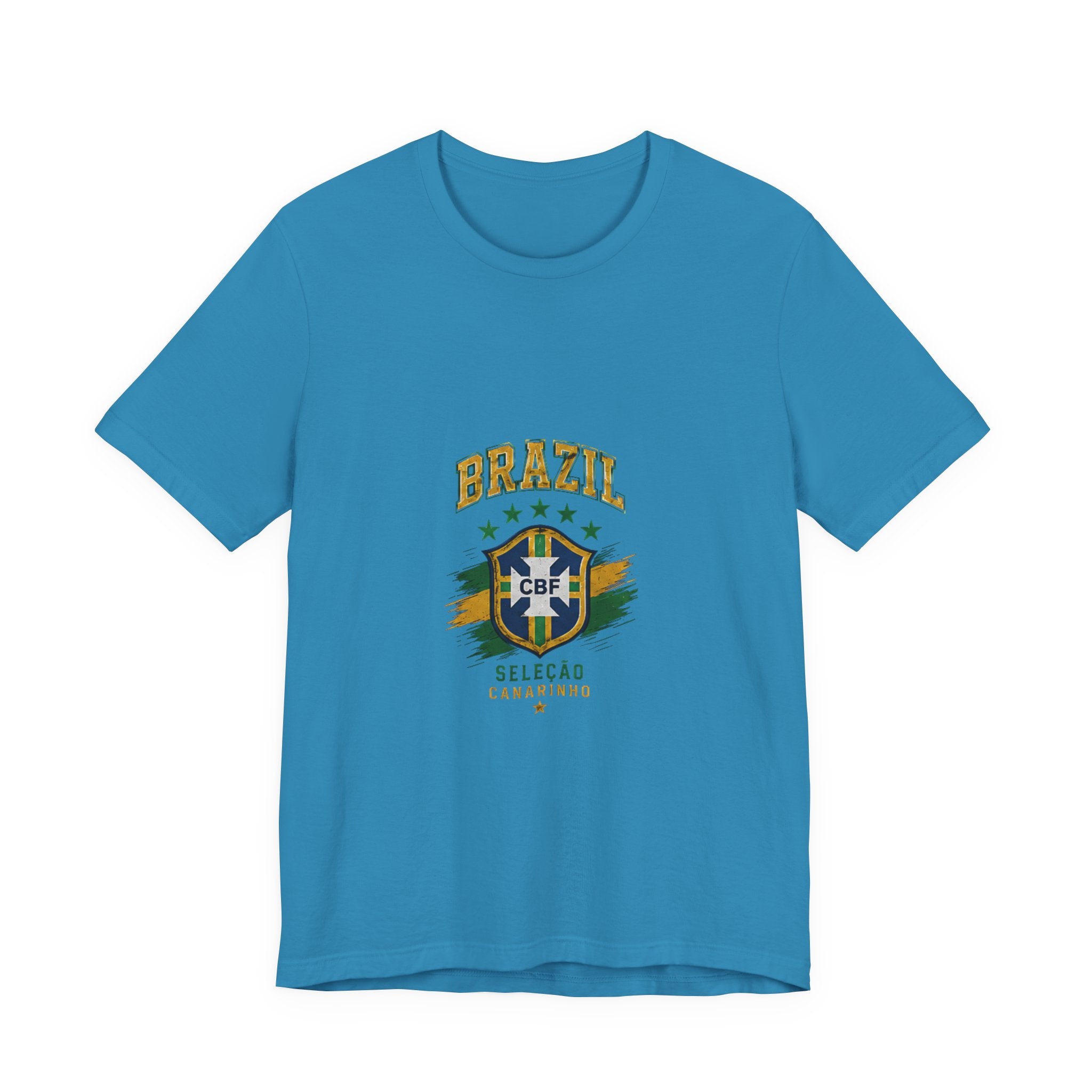 Brazil Soccer Tee - Seleção Brasileira Crest Vintage Football T‑Shirt