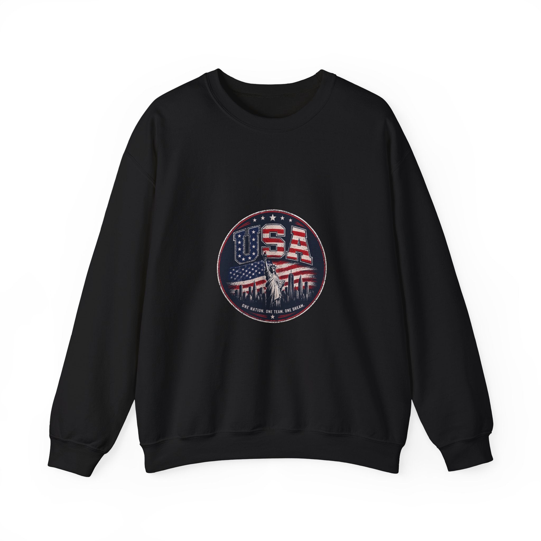USA Crewneck Sweatshirt — Patriotic American Graphic Pullover