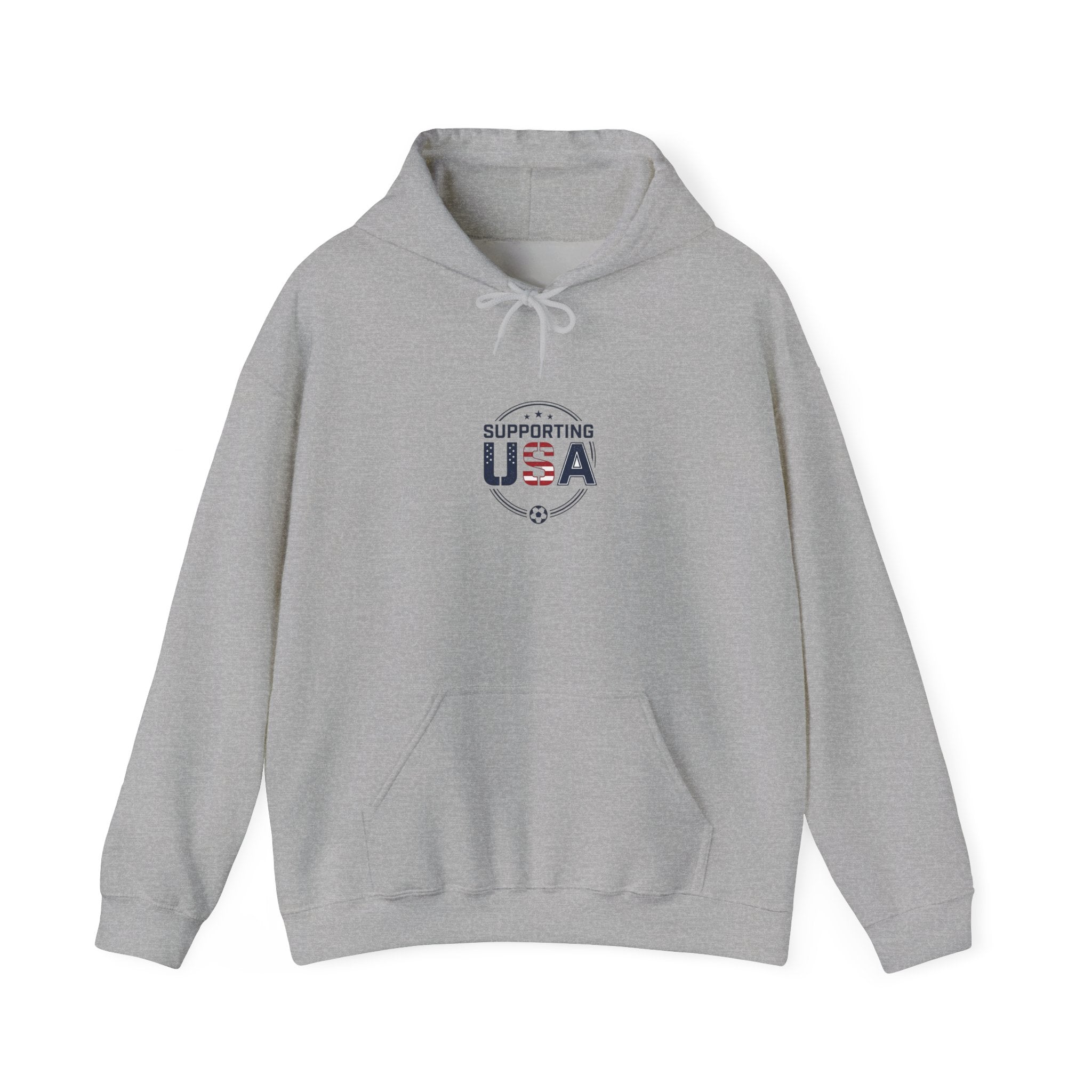 Supporting USA Hoodie | soccer watch party, country colors
