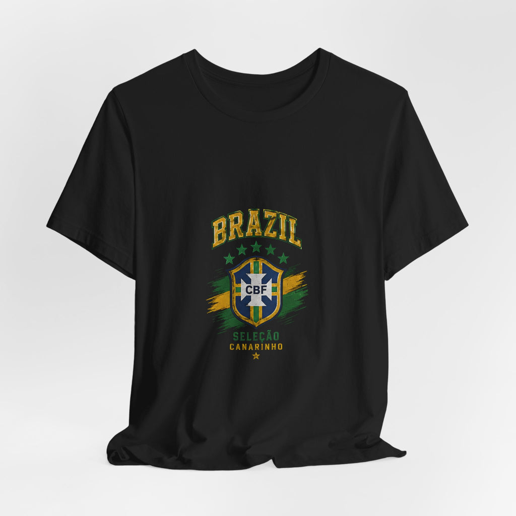 Brazil Soccer Tee - Seleção Brasileira Crest Vintage Football T‑Shirt