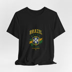 Brazil Soccer Tee - Seleção Brasileira Crest Vintage Football T‑Shirt