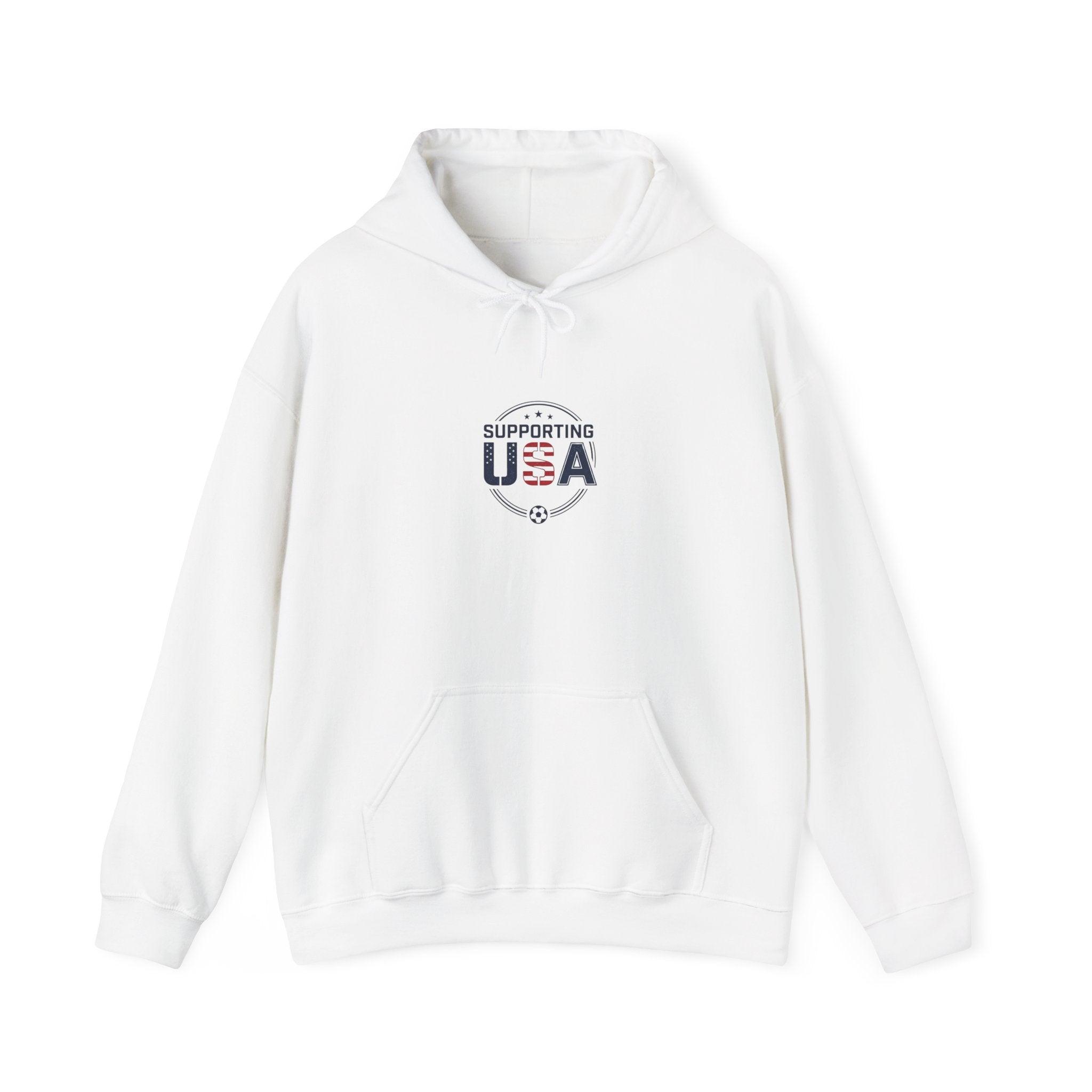 Supporting USA Hoodie | soccer watch party, country colors