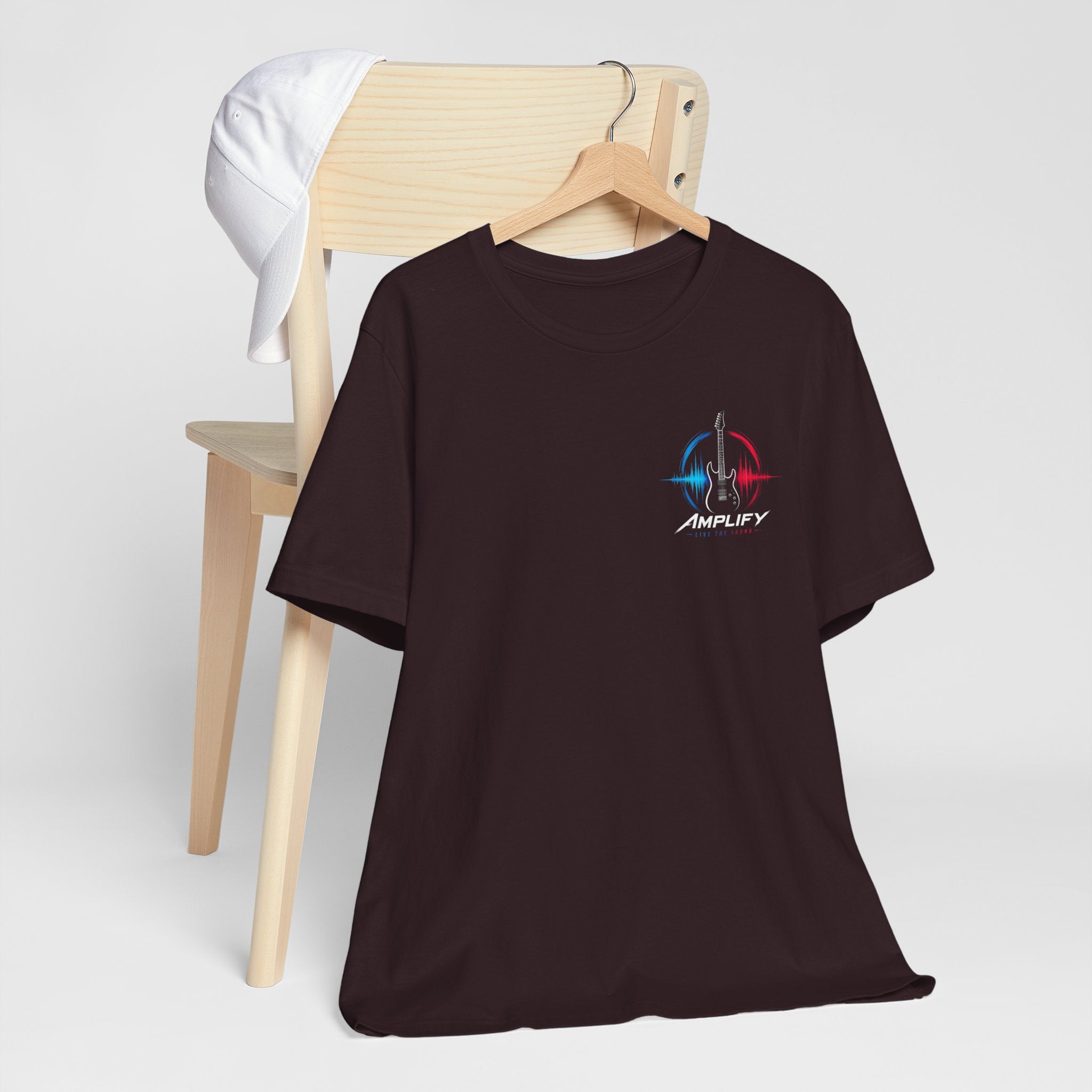 Live Play Music Tee — Colorful Waveform Graphic T-Shirt