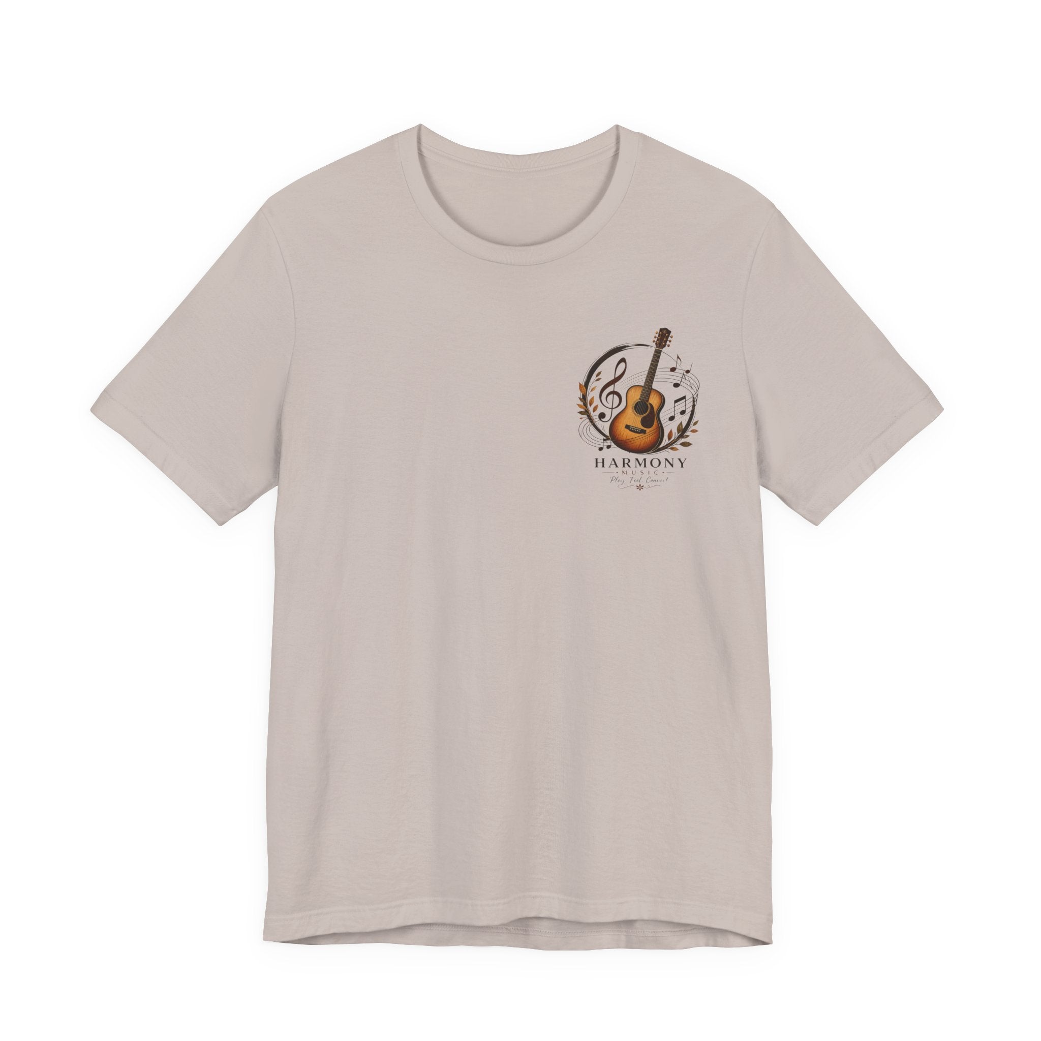 Acoustic Guitar 'Harmony' Graphic Tee — Music Lover Short Sleeve Shirt