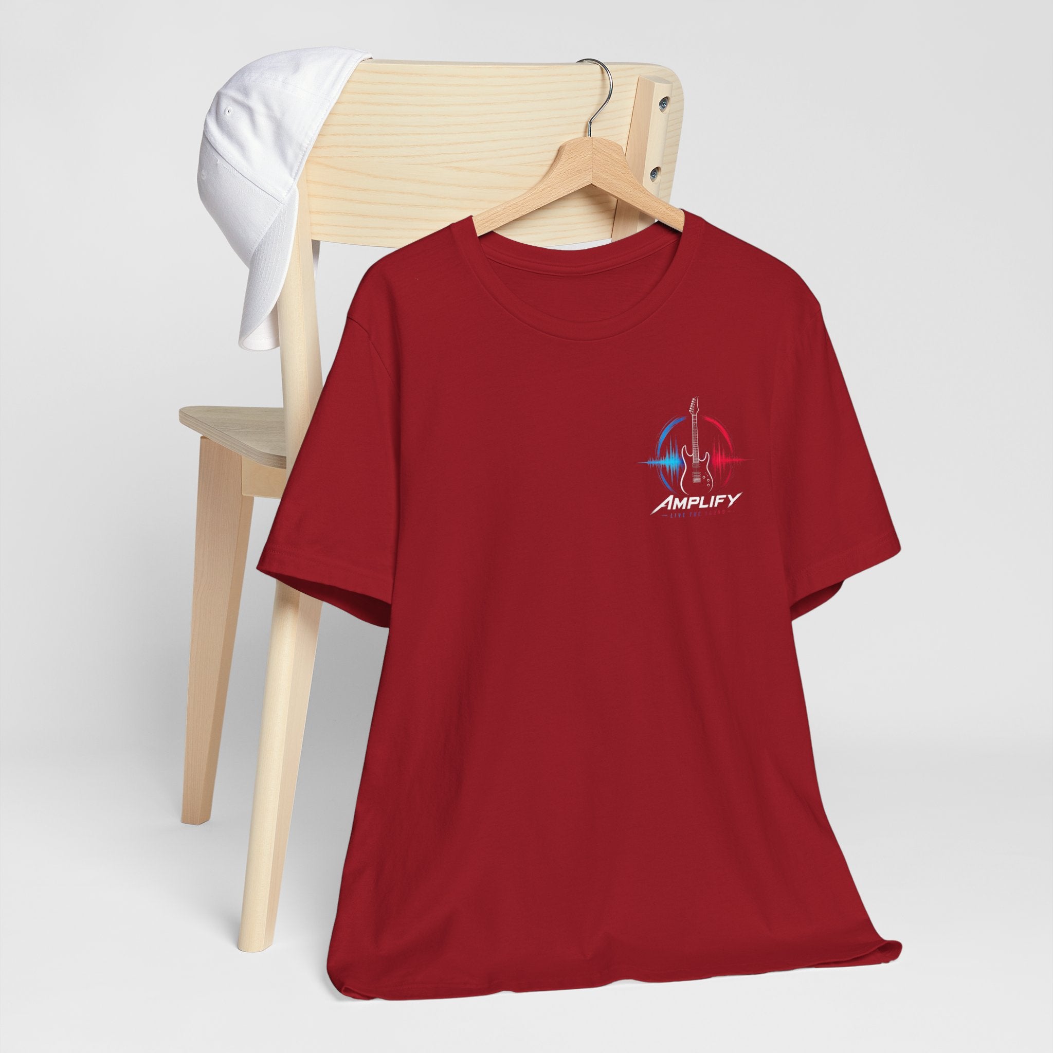Live Play Music Tee — Colorful Waveform Graphic T-Shirt
