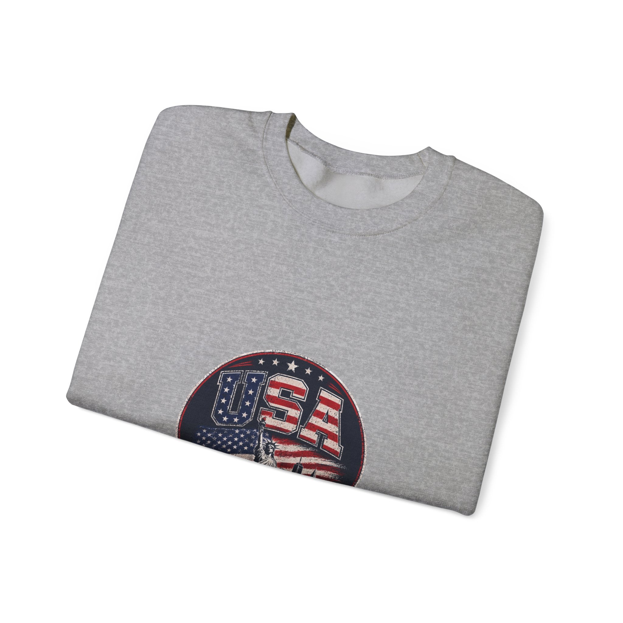 USA Crewneck Sweatshirt — Patriotic American Graphic Pullover