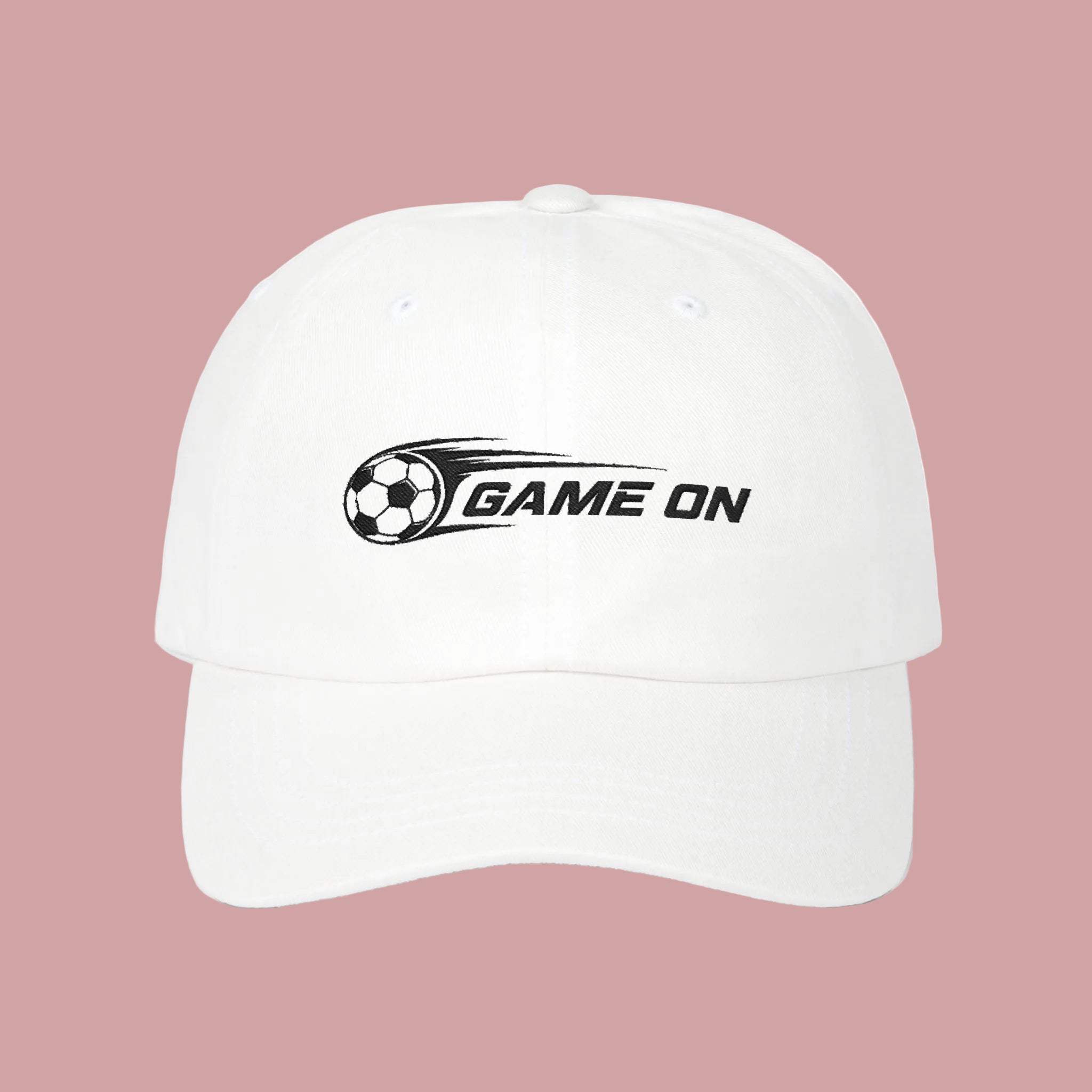 Game On Soccer Dad Cap — Embroidered Sports Baseball Hat