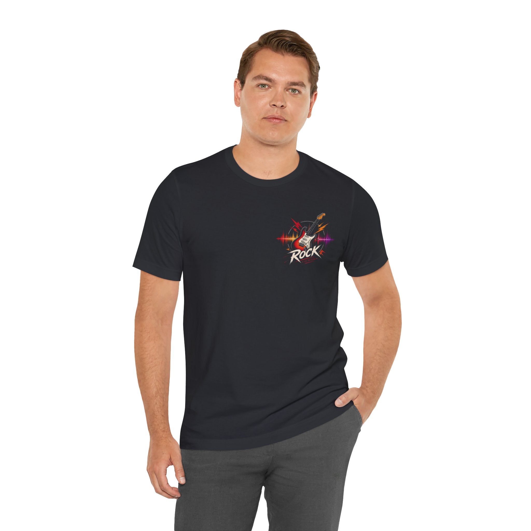 Phoenix Soundwave T‑Shirt — Colorful Phoenix Graphic with "Rise Above" Text