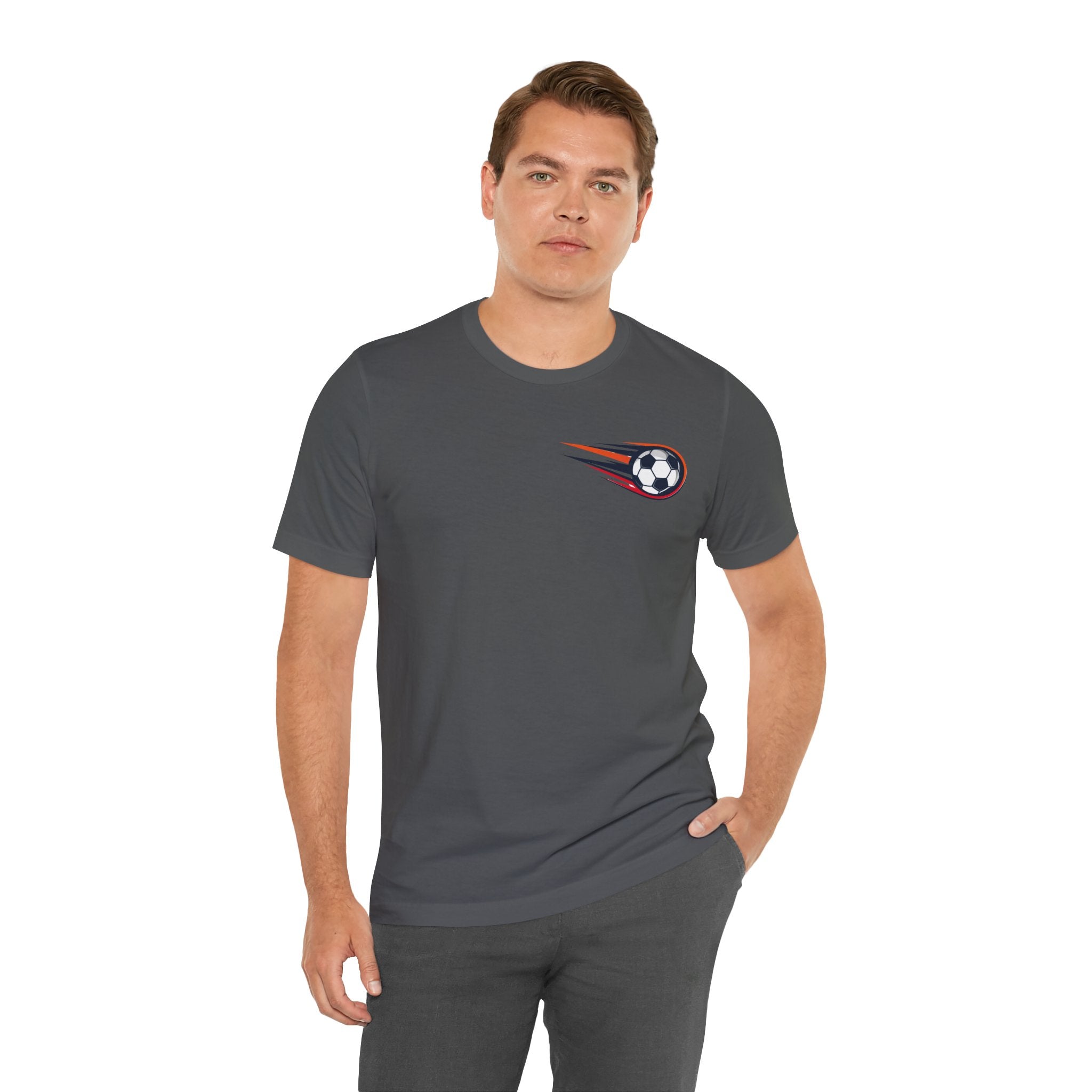 Soccer Comet T‑Shirt — Fast Soccer Ball Graphic Tee