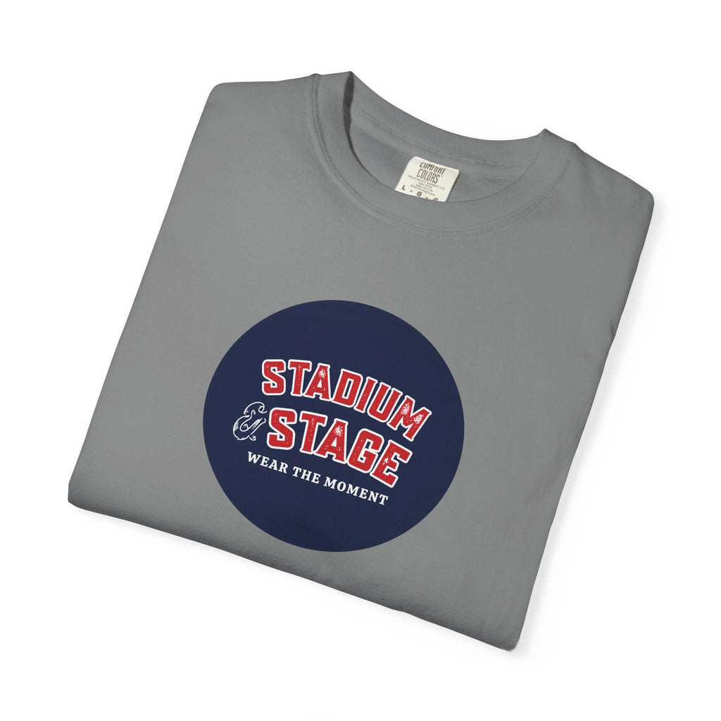 Stadium & Stage Graphic T-Shirt — "Wear the Moment" Vintage Circle Logo
