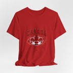 Canada Les Rouges Soccer T-Shirt — Vintage Maple Leaf Football Tee
