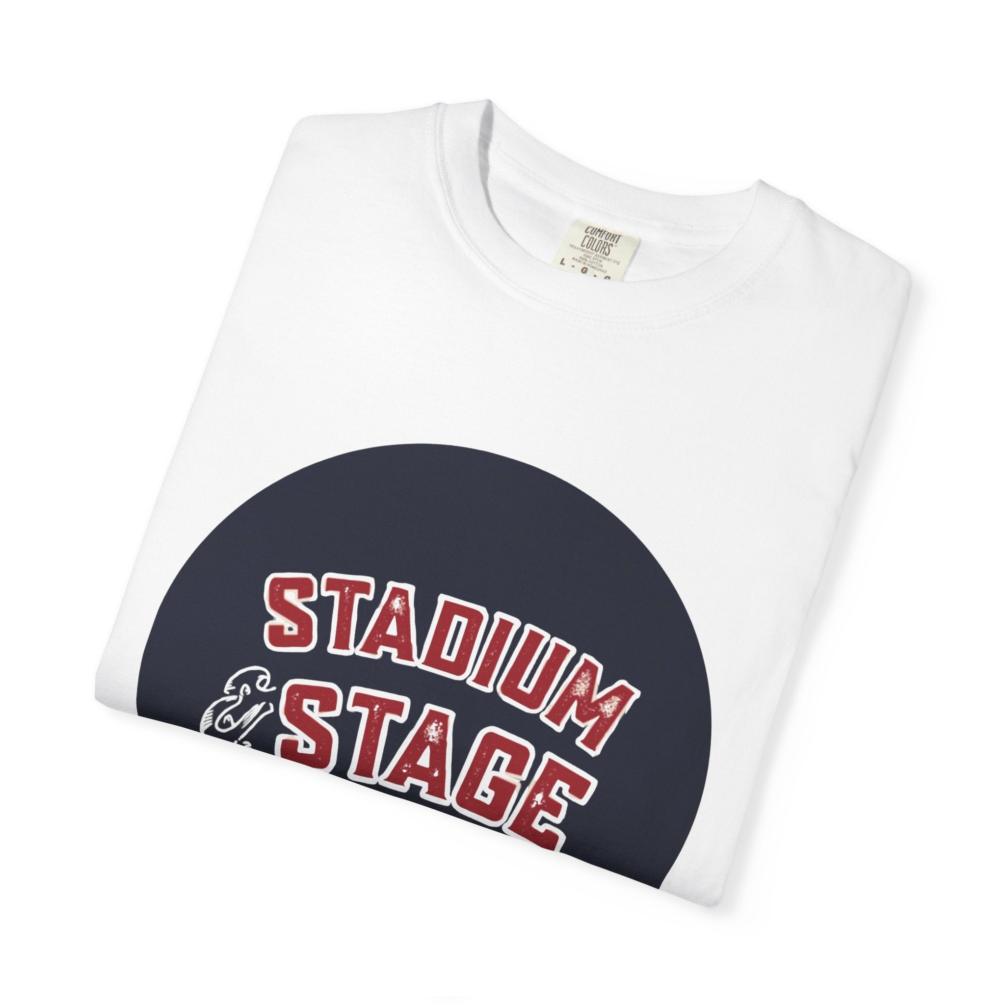 Stadium & Stage Graphic T-Shirt — "Wear the Moment" Vintage Circle Logo