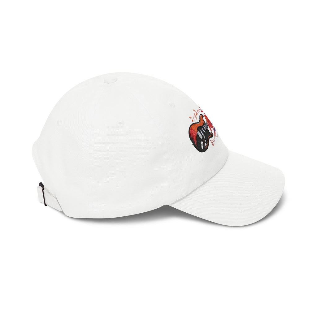 Music Guitar Dad Cap — Vintage Electric Guitar Design