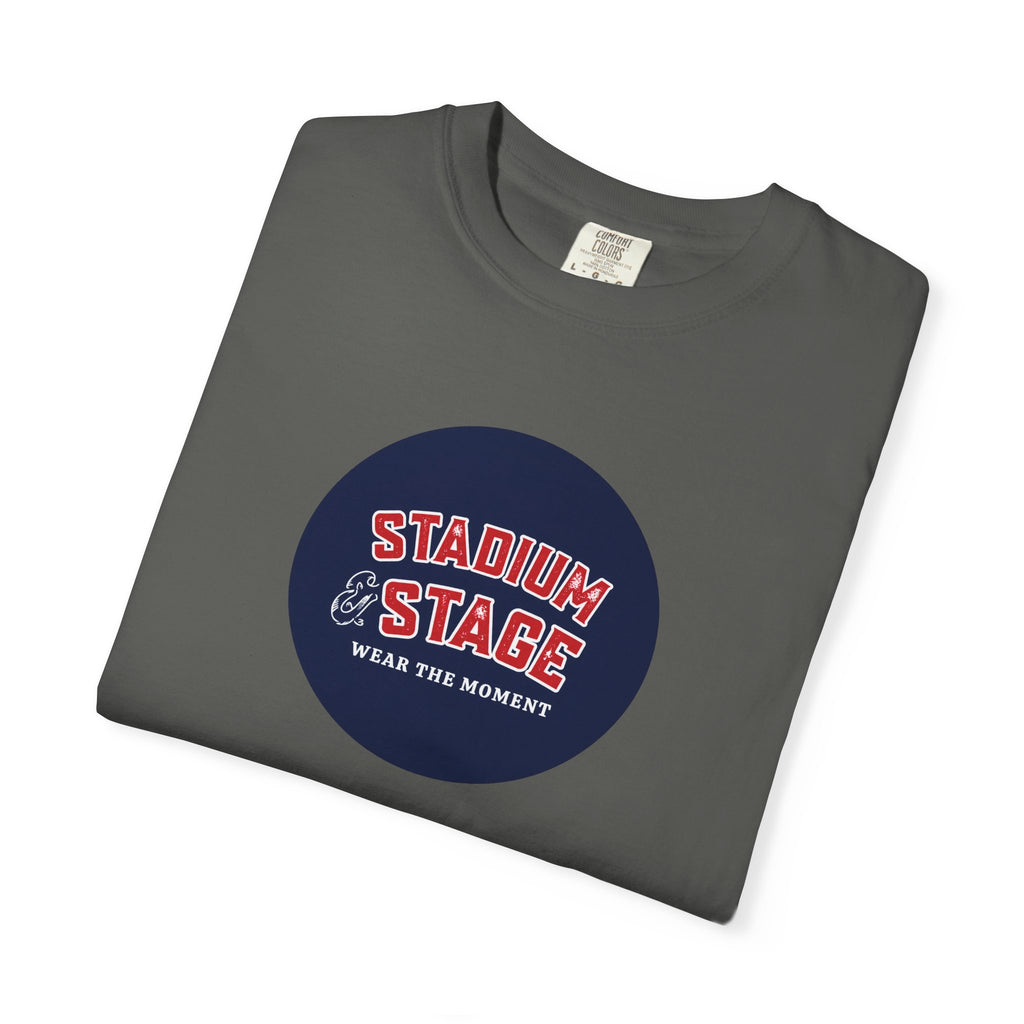 Stadium & Stage Graphic T-Shirt — "Wear the Moment" Vintage Circle Logo