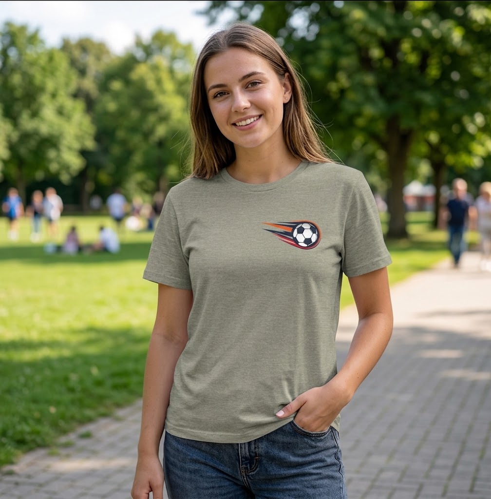 Soccer Comet T‑Shirt — Fast Soccer Ball Graphic Tee