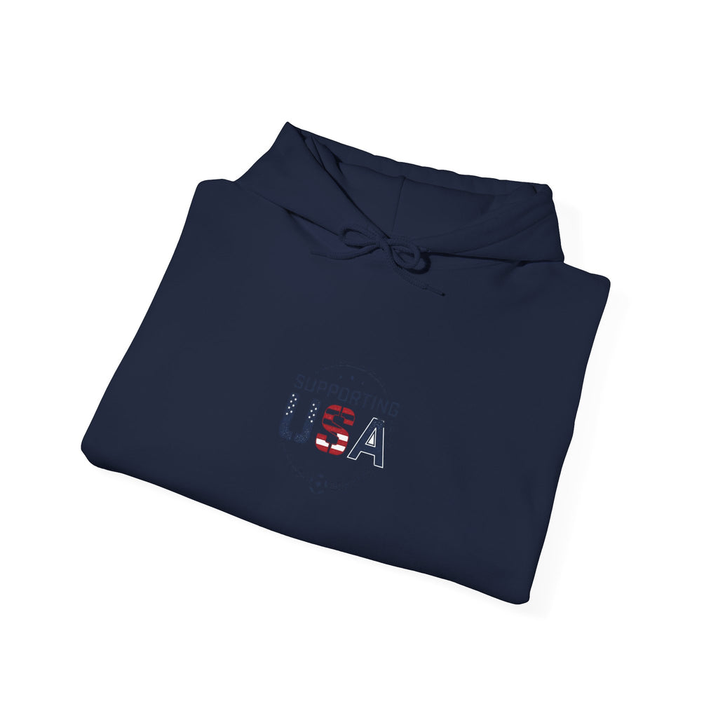 Supporting USA Hoodie | soccer watch party, country colors