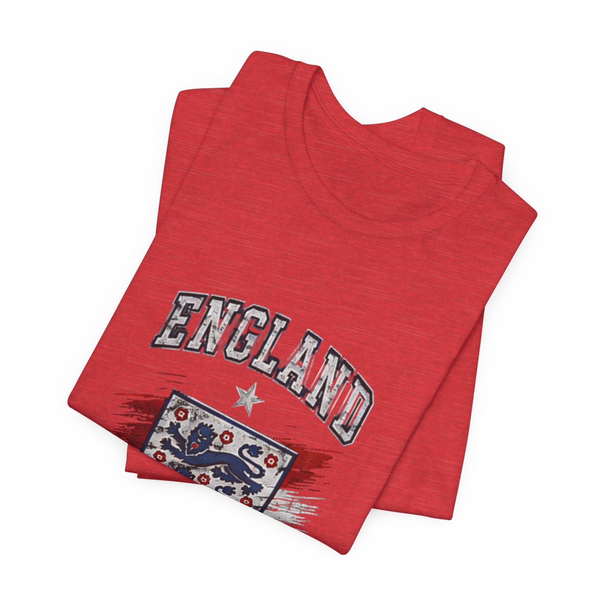 England Three Lions Graphic Tee — Vintage Football Crest T-Shirt