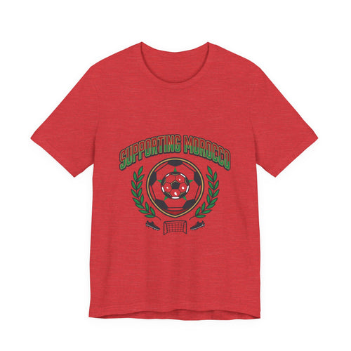Supporting Morocco Soccer Tee | match-day outfit, country colors
