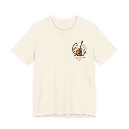 Acoustic Guitar 'Harmony' Graphic Tee — Music Lover Short Sleeve Shirt