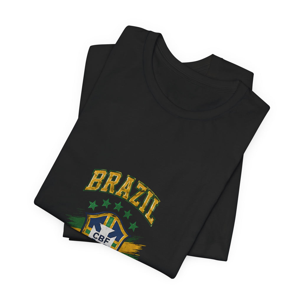 Brazil Soccer Tee - Seleção Brasileira Crest Vintage Football T‑Shirt