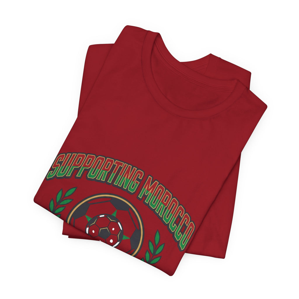 Supporting Morocco Soccer Tee | match-day outfit, country colors
