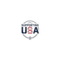 Supporting USA Kiss-Cut Stickers | soccer watch party, country colors