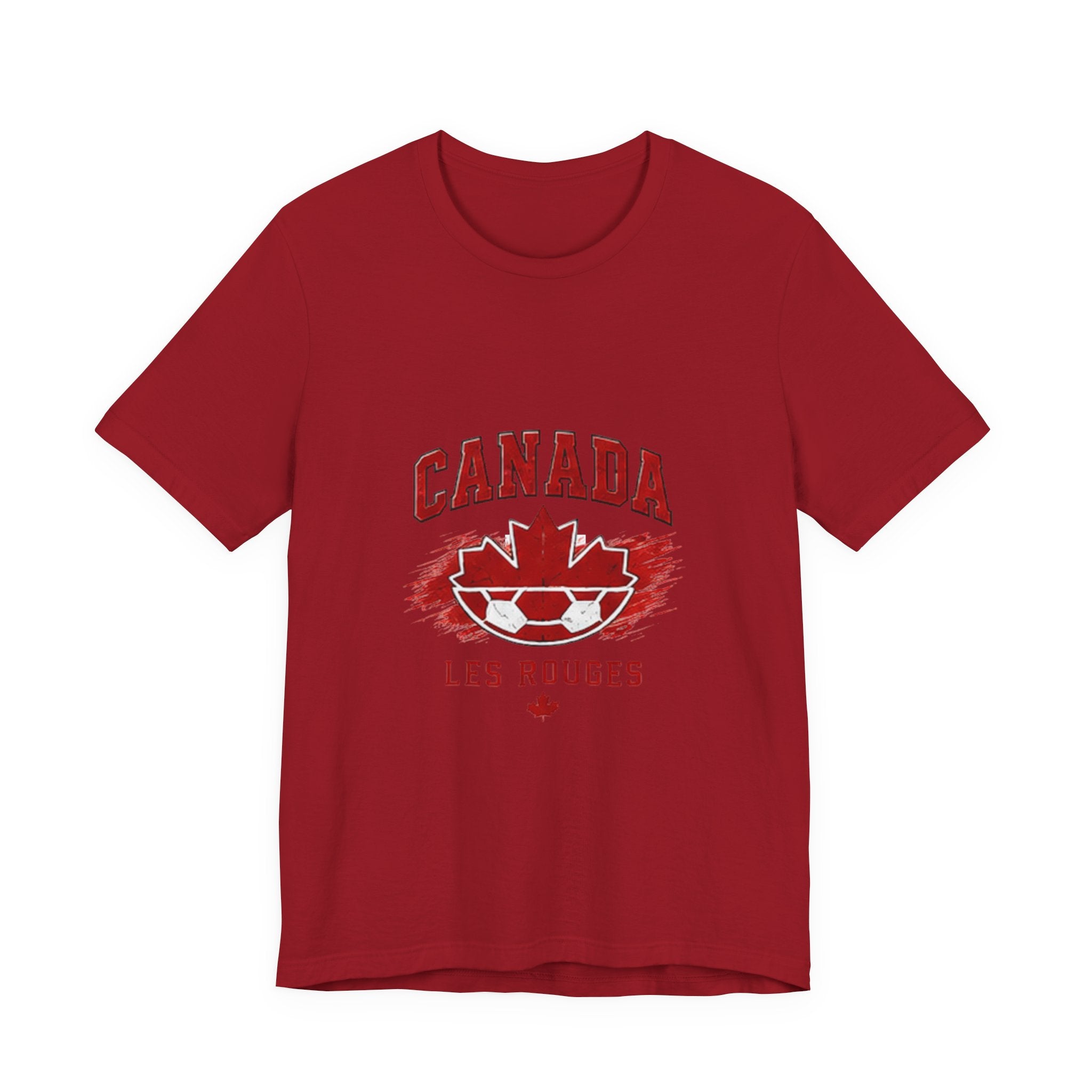 Canada Les Rouges Soccer T-Shirt — Vintage Maple Leaf Football Tee