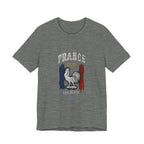 France Rooster Graphic Tee — Les Bleus Tricolor Soccer Shirt