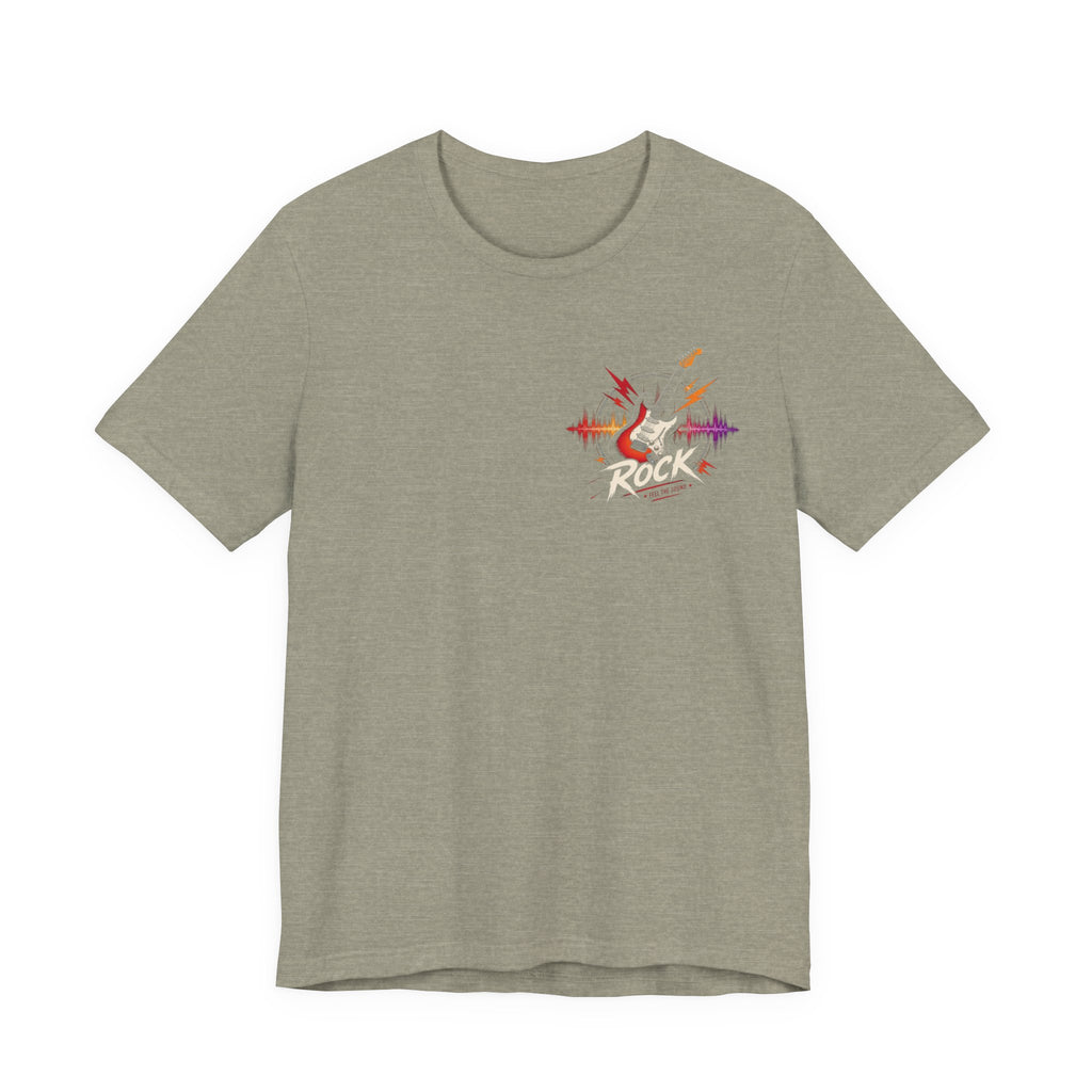 Phoenix Soundwave T‑Shirt — Colorful Phoenix Graphic with "Rise Above" Text