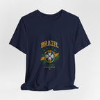 Brazil Soccer Tee - Seleção Brasileira Crest Vintage Football T‑Shirt