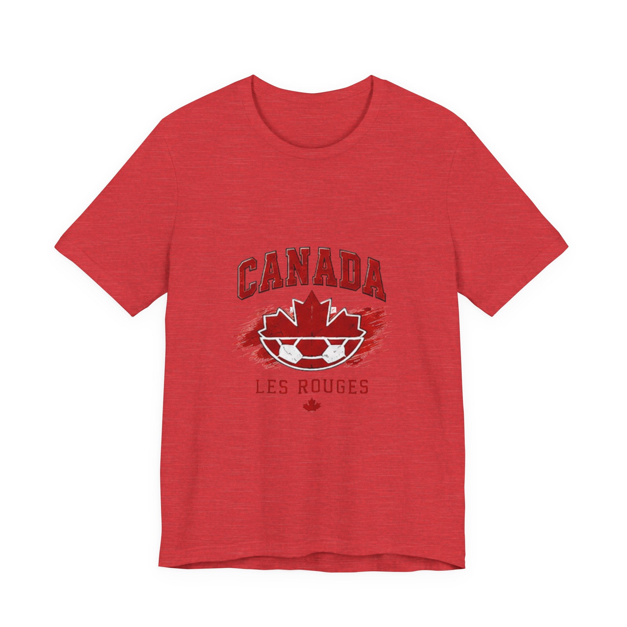 Canada Les Rouges Soccer T-Shirt — Vintage Maple Leaf Football Tee