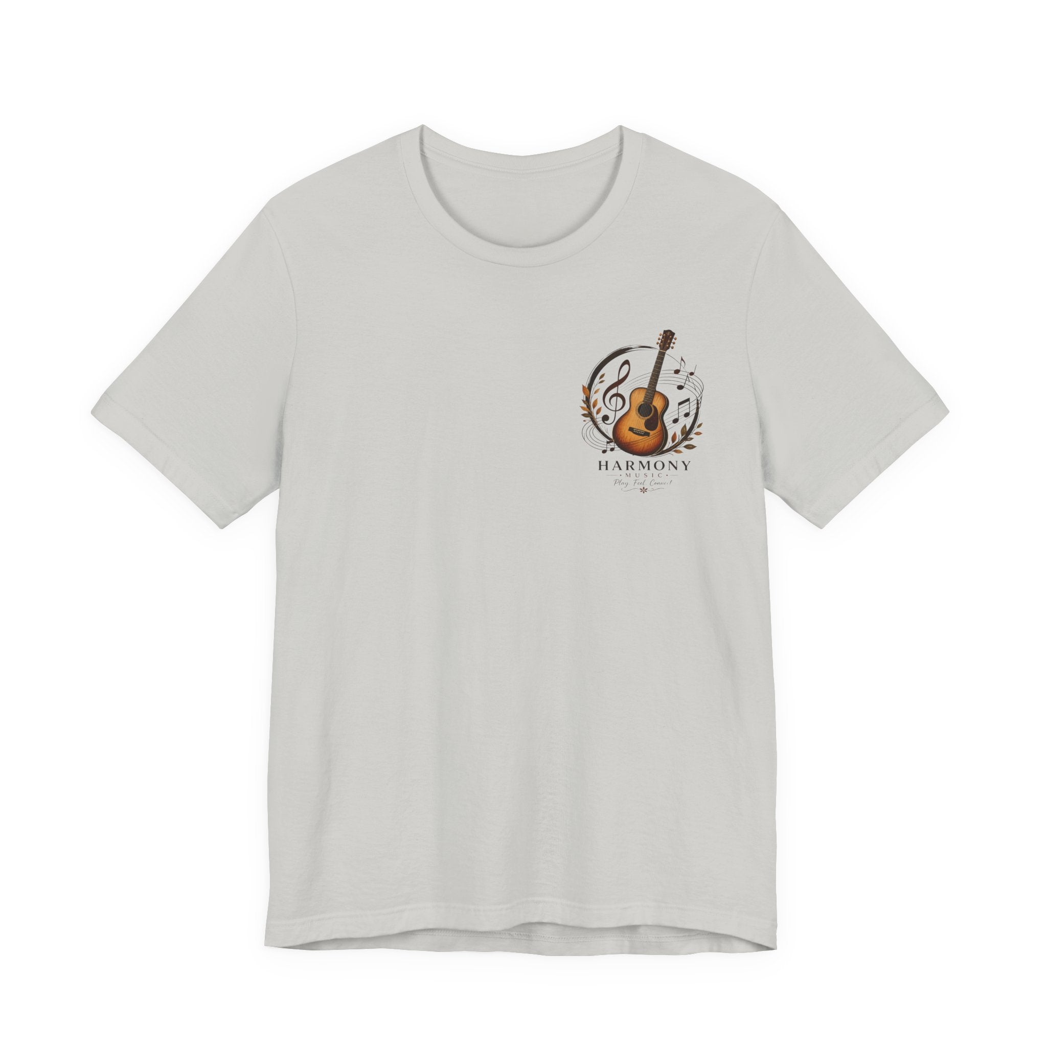 Acoustic Guitar 'Harmony' Graphic Tee — Music Lover Short Sleeve Shirt
